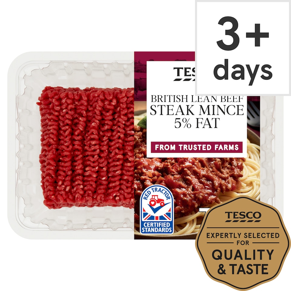 Tesco Lean Beef Steak Mince 5% Fat 750g