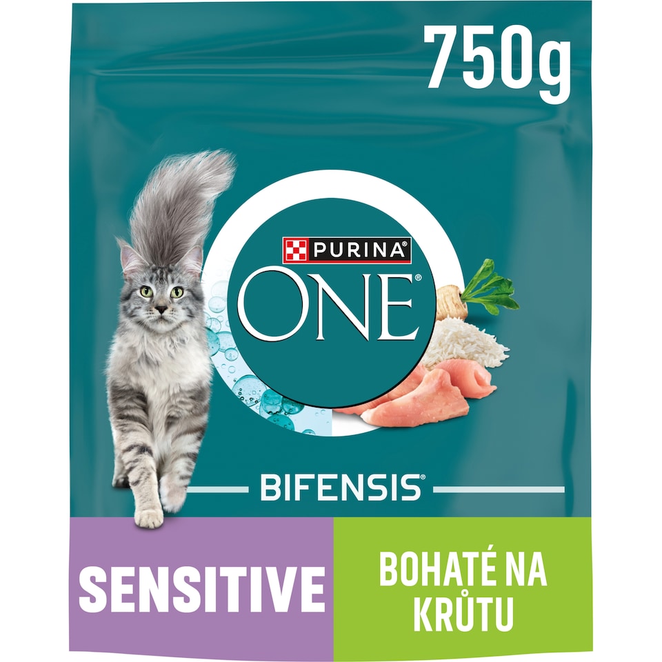Obrázek 1 pro produkt Purina ONE Bifensis Sensitive granule pro kočky krůta 750g