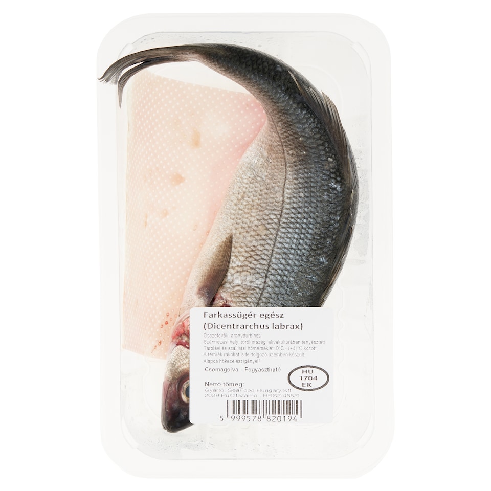 SeaFood Hungary egész farkassügér 300 g