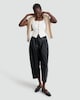 image 2 of F&F Square Neck Buttoned Short Sleeved Top in Cream