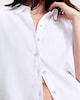 image 3 of F&F Linen Rich Button Up Shirt in White