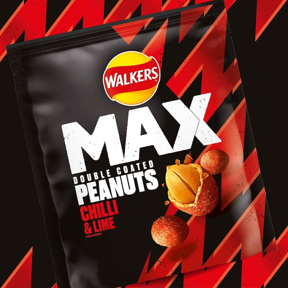 image 1 of Walkers Max Double Coated Peanuts Chilli & Lime Sharing Bag 175g