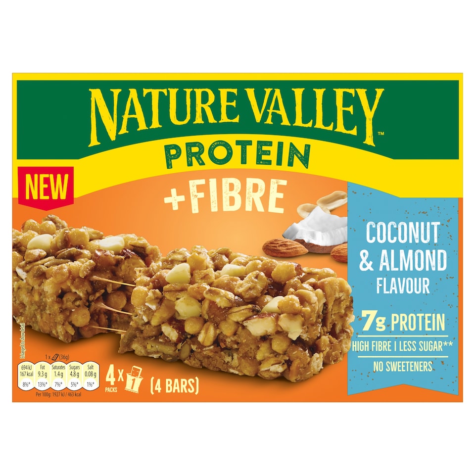 Nature Valley Protein Coconut & Almond 4 x 36g