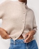 image 1 of F&F Knitted 3/4 Sleeve Cardigan in Neutral