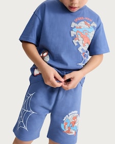 Marvel Spider-Man Pure Cotton T-Shirt in Blue