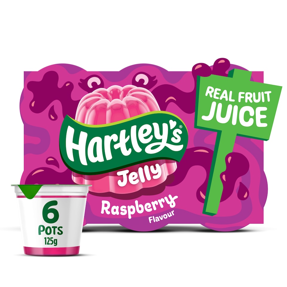 Hartley's Raspberry Jelly 6x125g