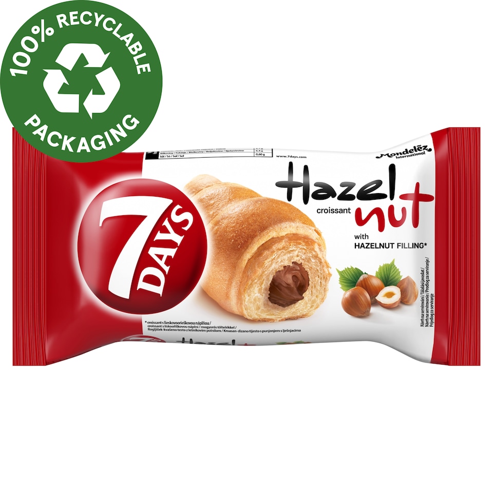 7DAYS croissant mogyorós töltelékkel 60 g