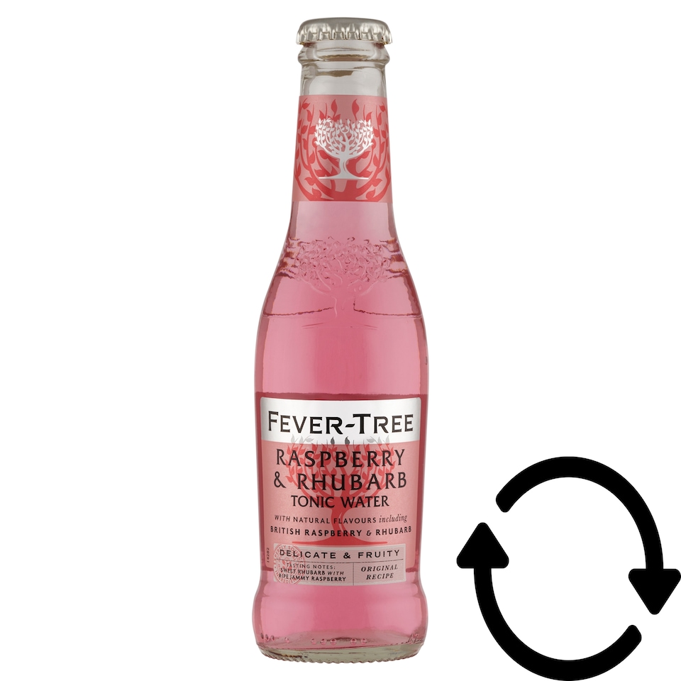 Fever-Tree Raspberry & Rhubarb Tonic Water ízesített szénsavas üdítőital 200 ml