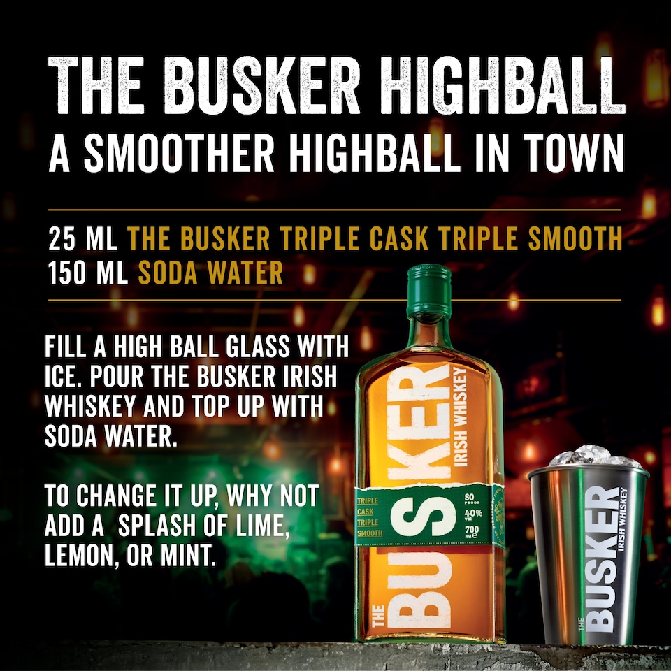 image 1 of The Busker Triple Cask Irish Whiskey 700Ml