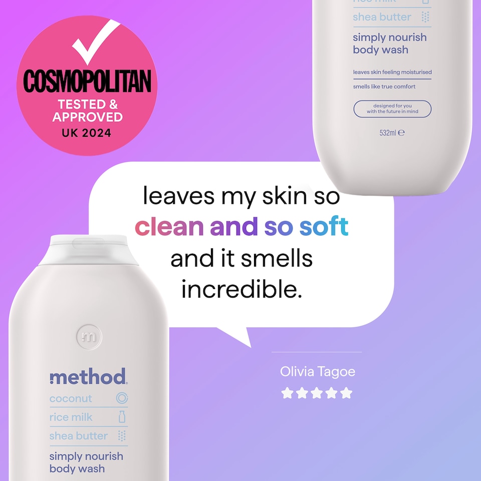 image 1 of method body wash simply nourish 532ml