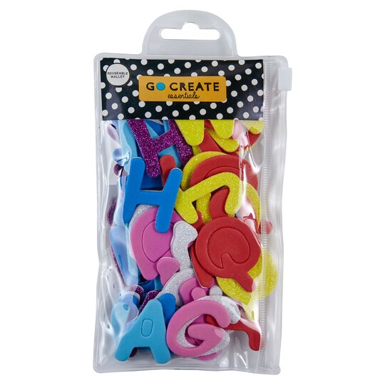 Go Create Foam Alphabet / Numbers Stickers Tesco Groceries