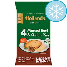 Holland's Minced Beef & Onion Pies 4 Pack