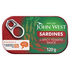 J. West Sardines Spicy Tomato Sauce 120G
