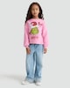 image 2 of The Grinch Cotton Rich Slogan Sweatshirt in Pink