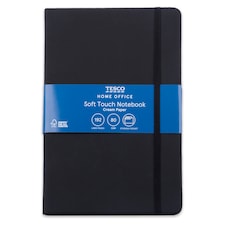 Tesco Black Soft Cover Notebook 192 Pages
