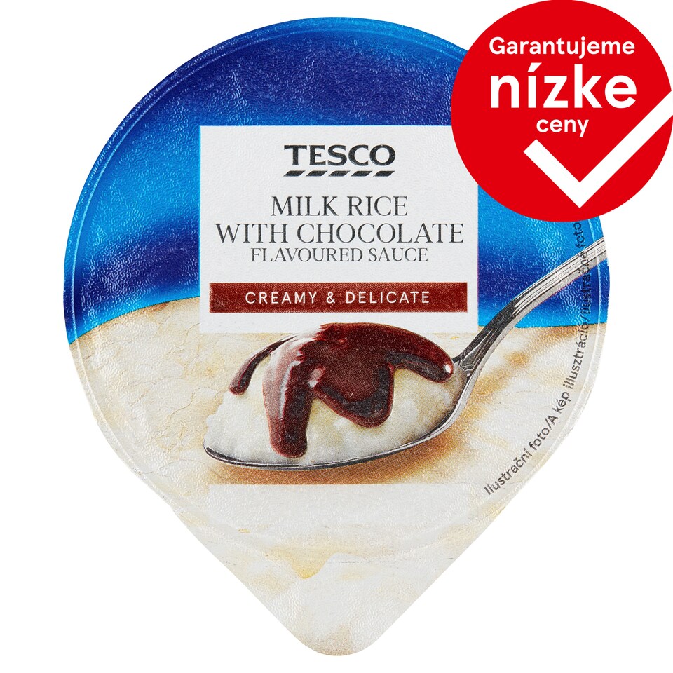 obrázok 1 z Tesco Mliečny ryžový dezert s polevou s čokoládovou príchuťou 200 g