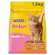 obrázok 1 z Friskies Junior granuly pre mačiatka kura a morka, s mliekom, zelenina 1,5 kg
