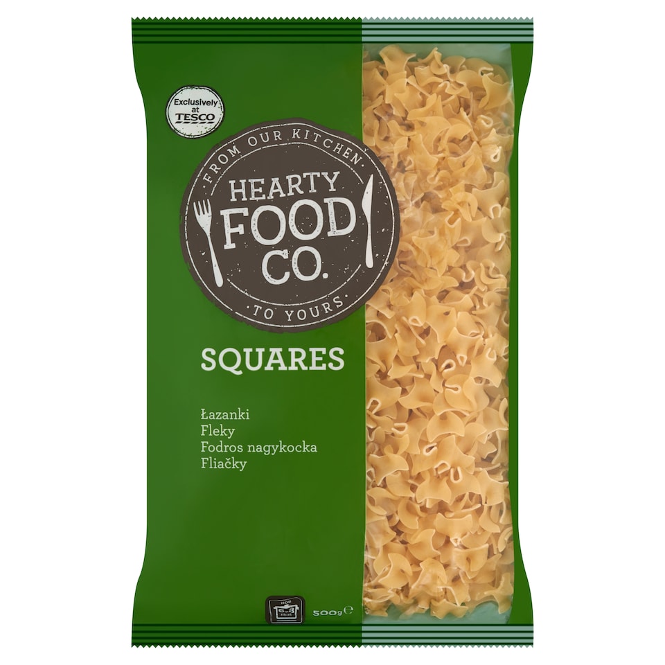Hearty Food Co. Squares Dry Pasta without Egg 500 g
