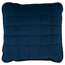 F&F Home Navy Quilted Velvet Cushion 