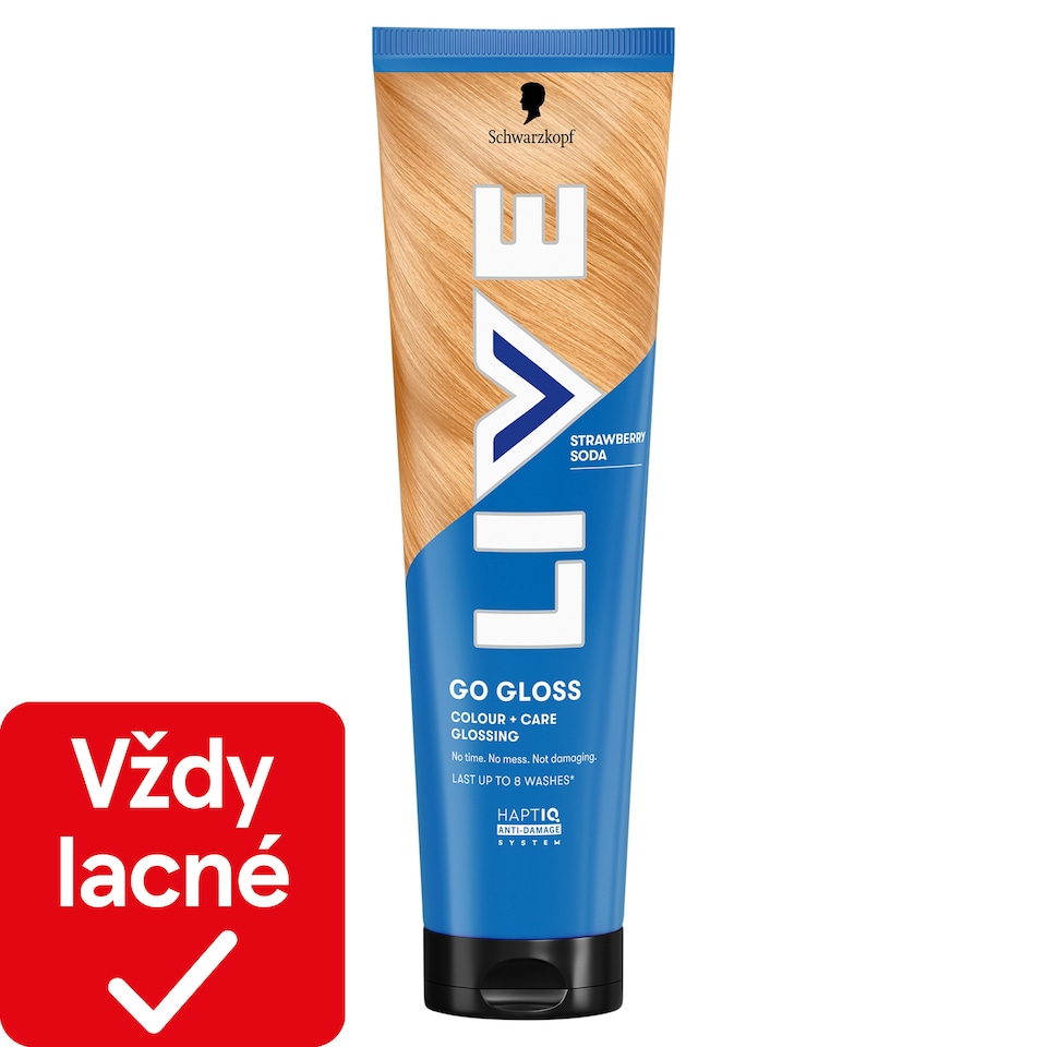 Schwarzkopf Live Go Gloss Colour+Care Glossing jahodová limonáda 150 ml