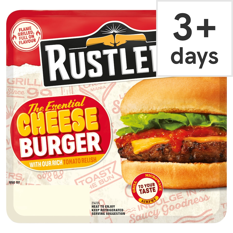 Rustlers The Essential Cheeseburger 166g