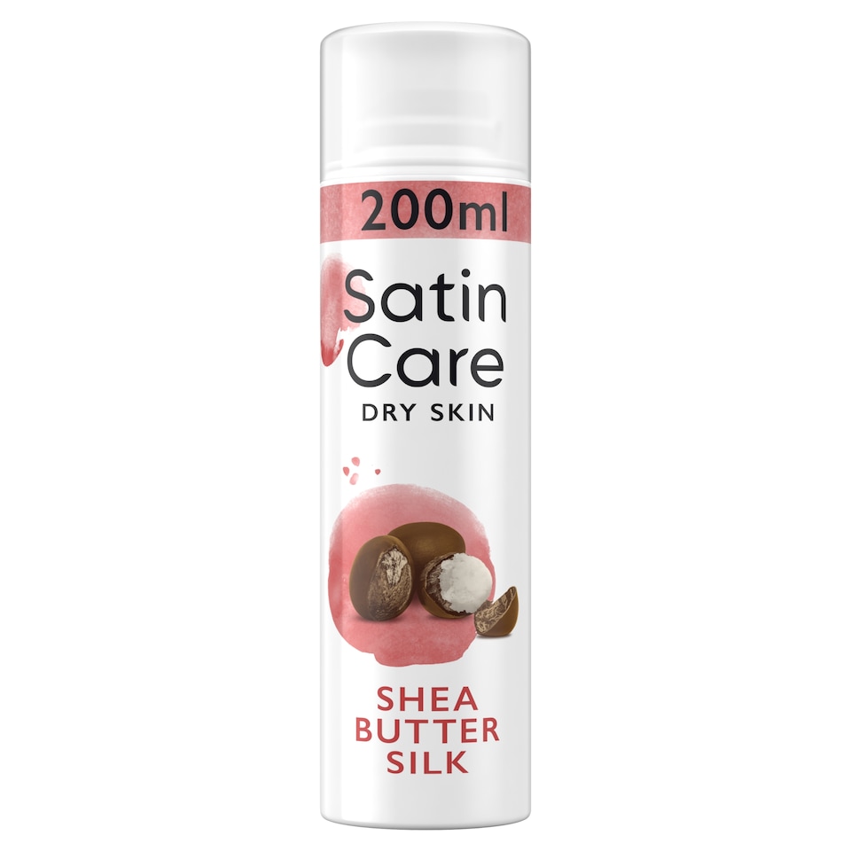 Obrázek 1 pro produkt Gillette Satin Care Dámský Gel Na Holení, Shea Butter Silk, 200 ml