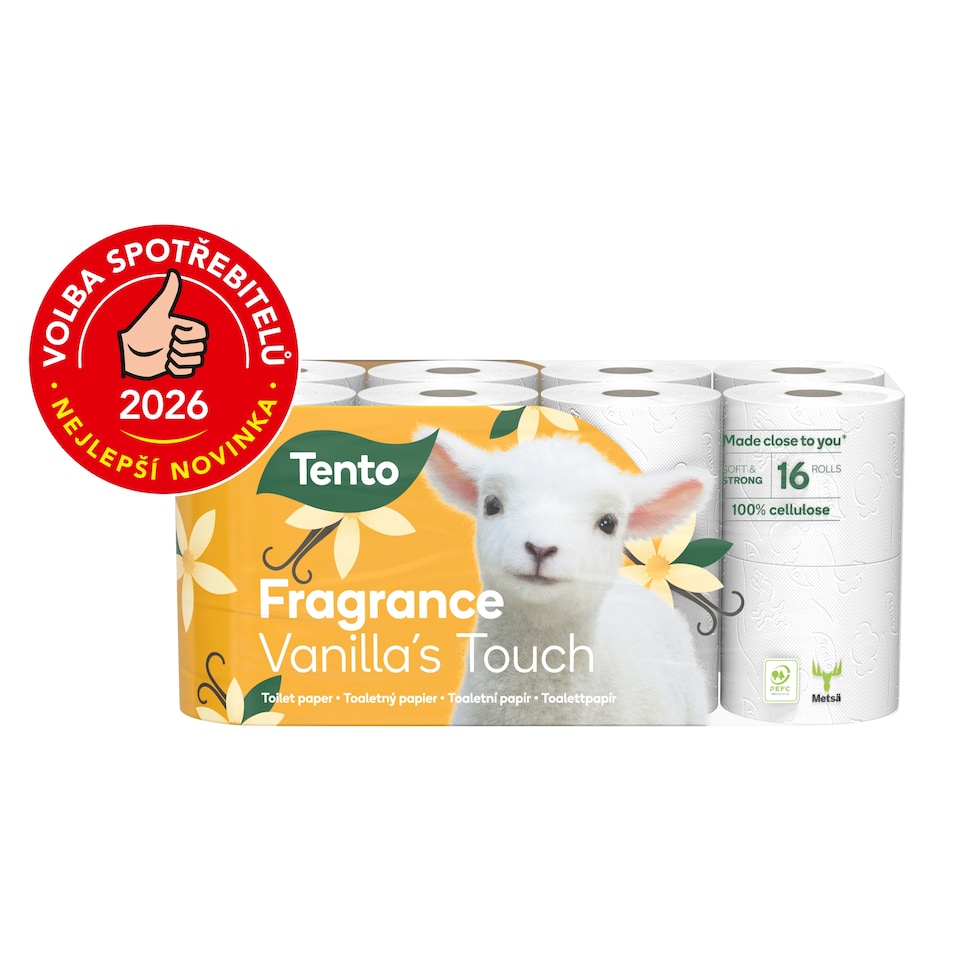 Tento Fragrance Vanilla Toaletný papier 3-vrstvový 16 roliek