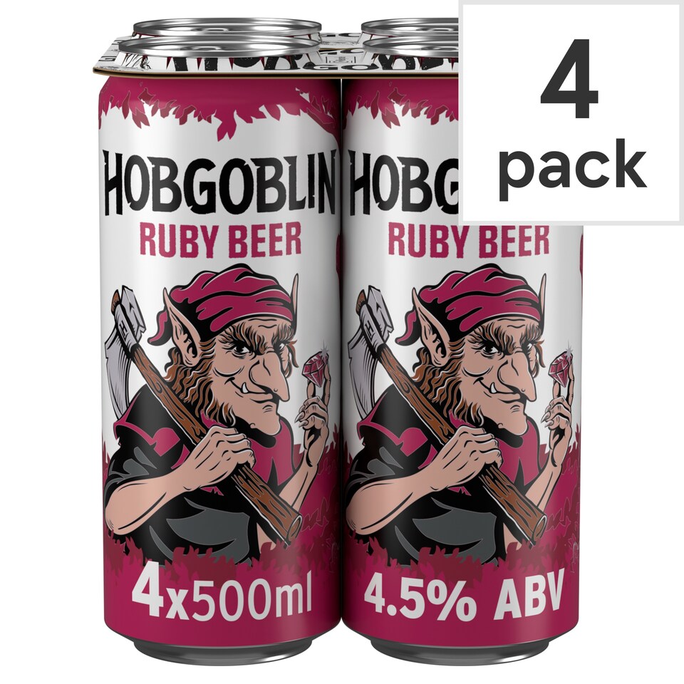 image 1 of Hobgoblin Ruby Ale Beer Can 4x500ml