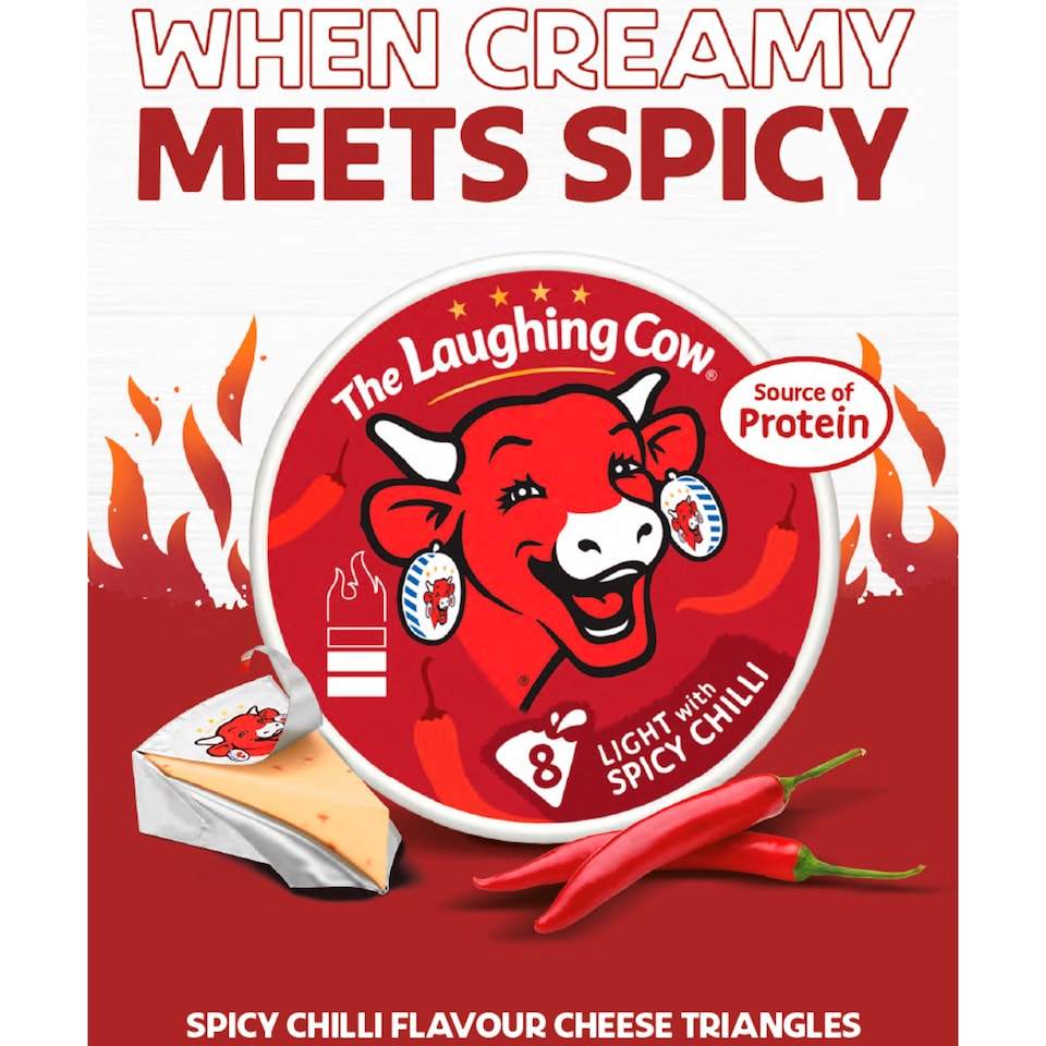 image 1 of THE LAUGHING COW 8 triangles Light with spicy chilli 120g