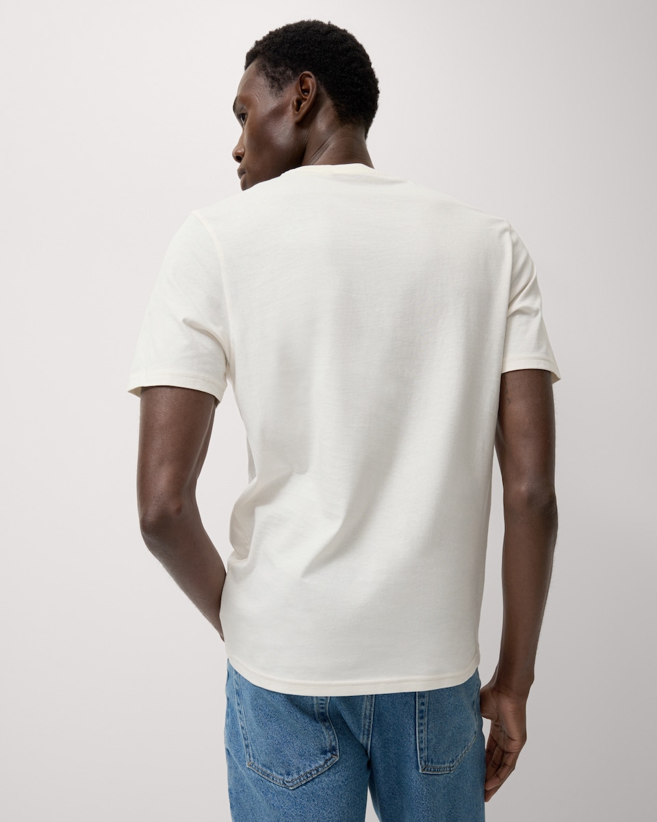 image 1 of F&F Pure Cotton Slogan T-Shirt in Ecru