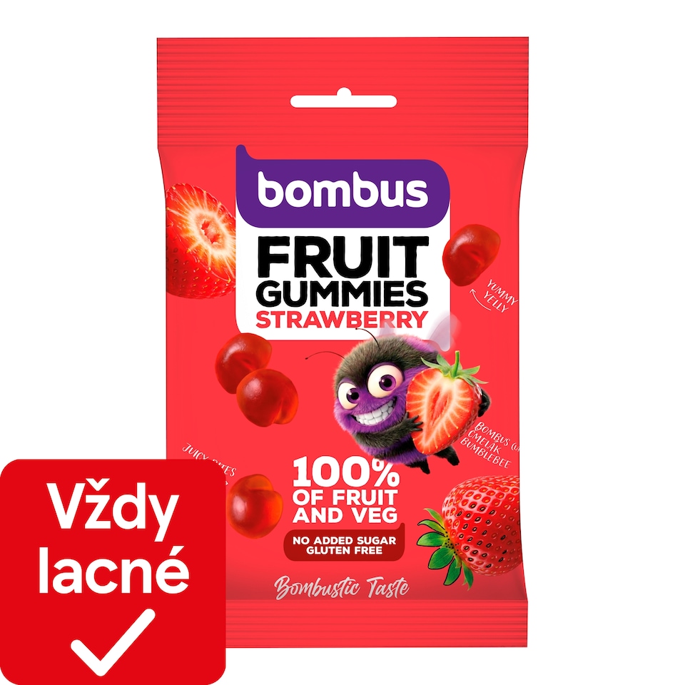 Bombus Fruit Energy Ovocné kúsky jahoda 35 g
