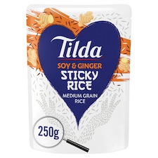 Tilda Microwave Soy & Ginger Sticky grain Rice 250g