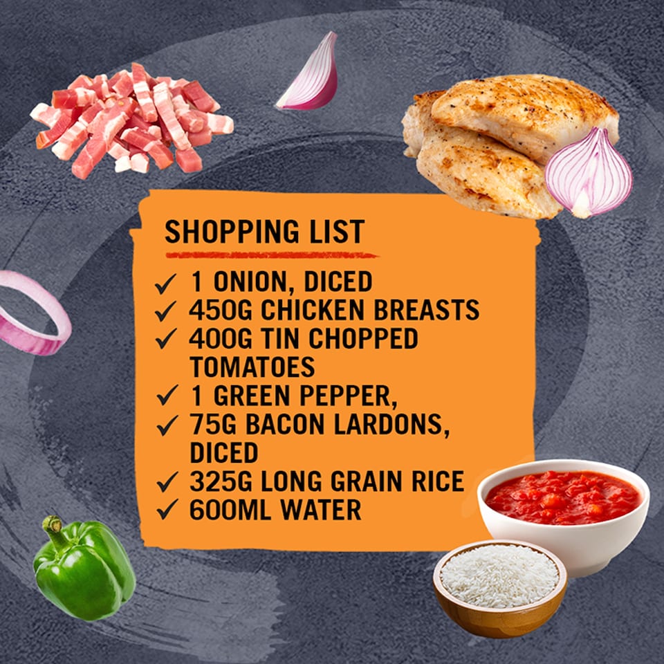 image 1 of Schwartz One Pan Cajun Chicken & Rice Recipe Mix 32g