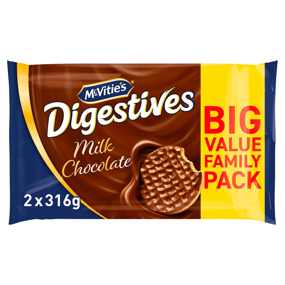 Mcvitie's Milk Chocolate Digestive Twin Pack 2X316g