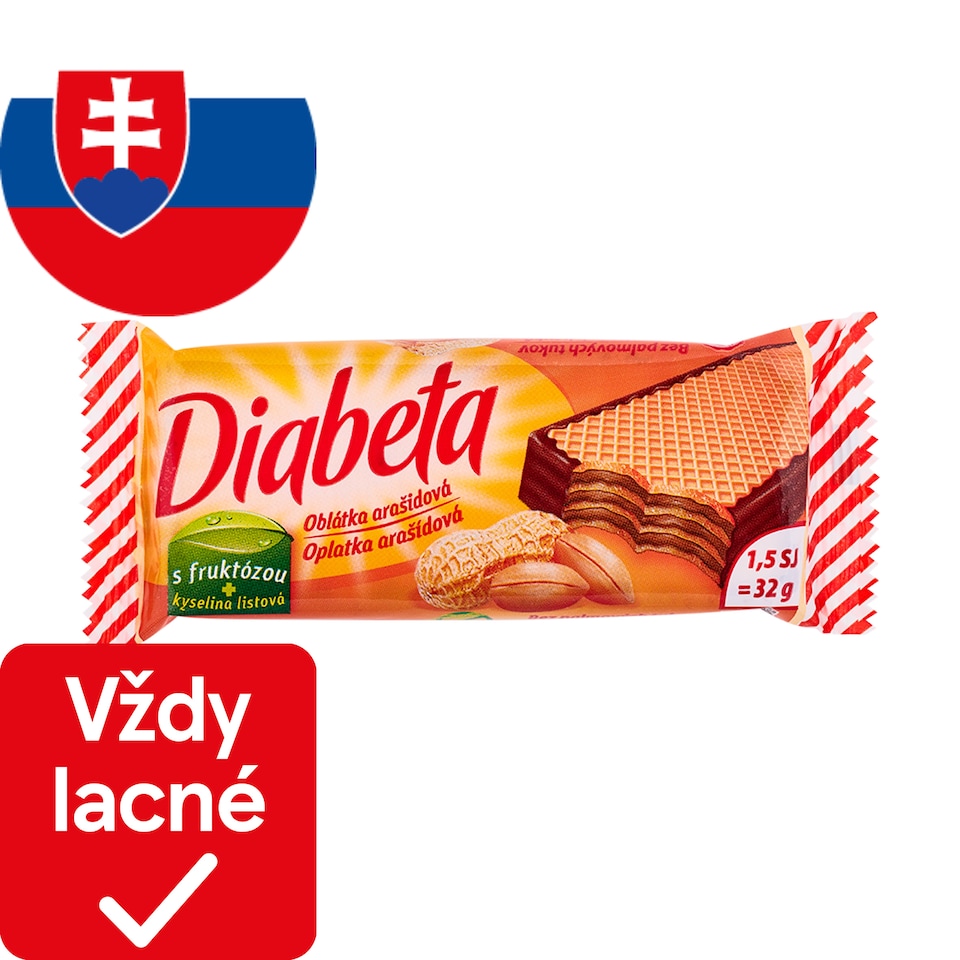 DIABETA oblátka s arašidovu náplňou