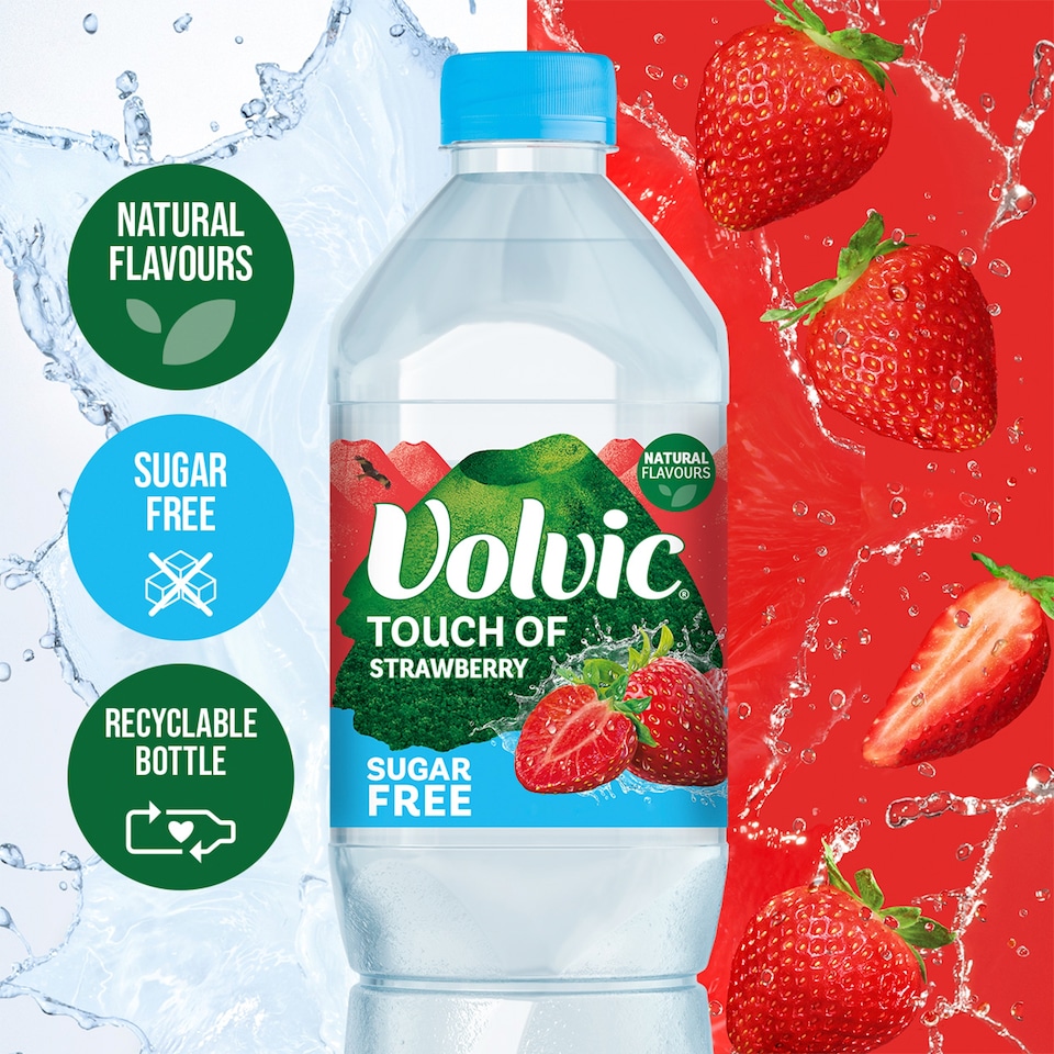 image 1 of Volvic Touch of Fruit Strawberry Sugar Free Still Flavoured Water 1.5L