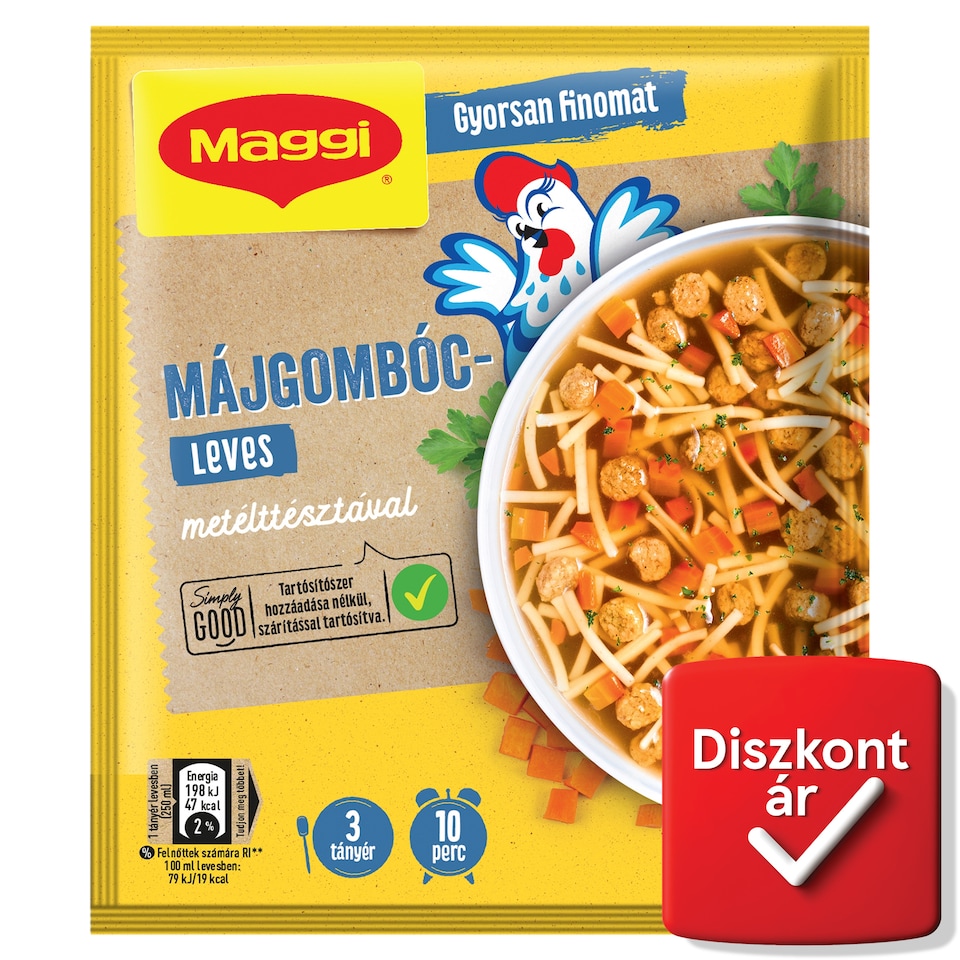 Maggi májgombócleves metélttésztával 41 g