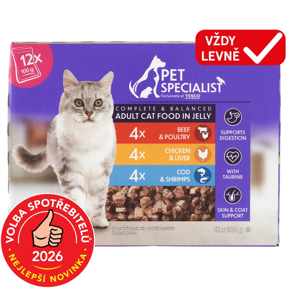Pet Specialist Chunks in Jelly 12 x 100g (1200g)