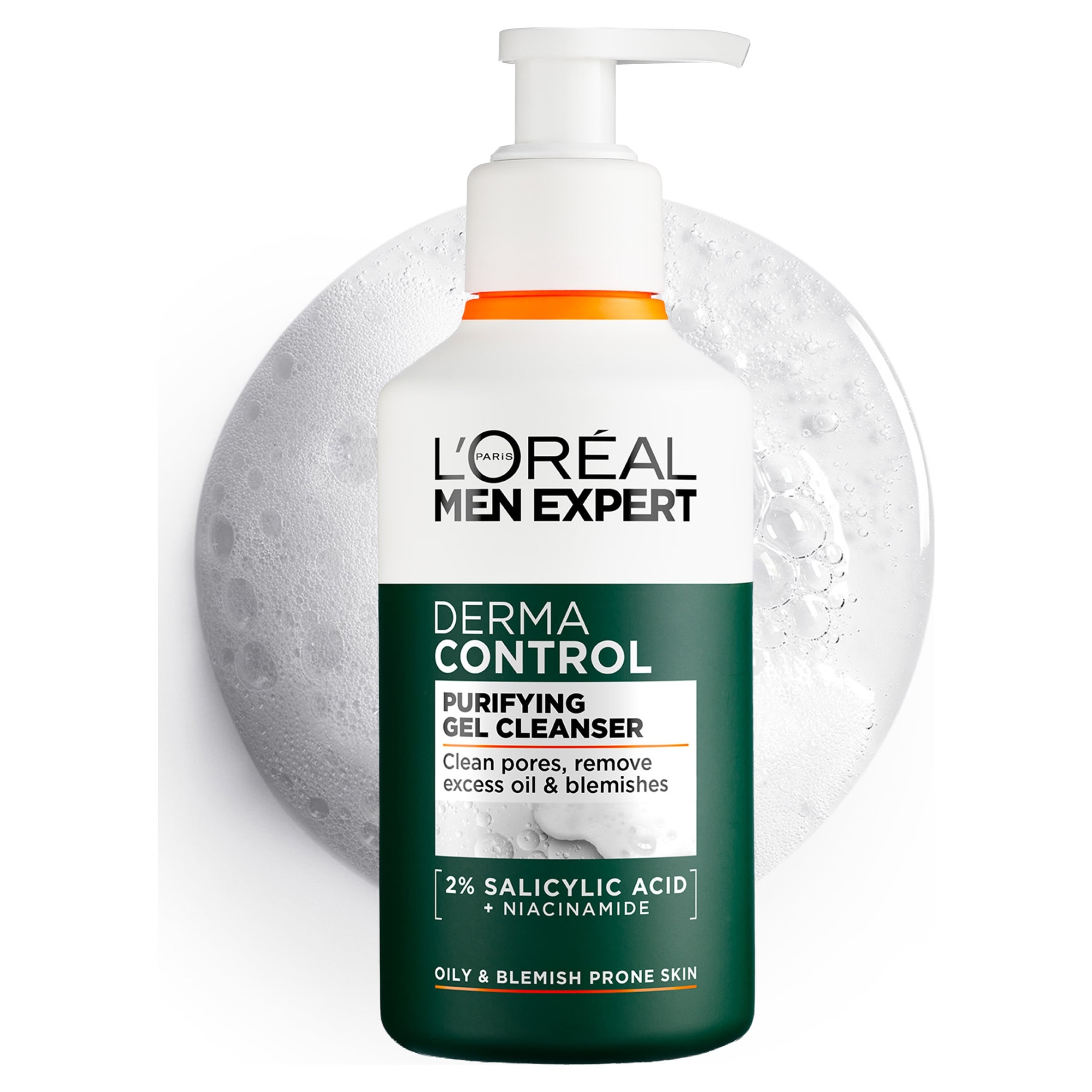 L'Oréal Paris Derma Control Cleansing Gel - 260ml | Salicylic Acid | Dermatologist Tested | Reduces Excess Oil | Licorice Root