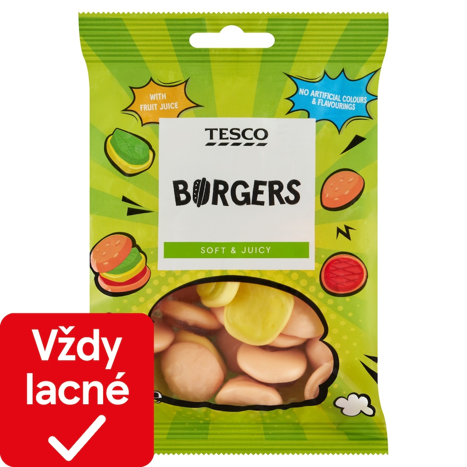 Tesco Želé cukríky s ovocnými príchuťami 100 g