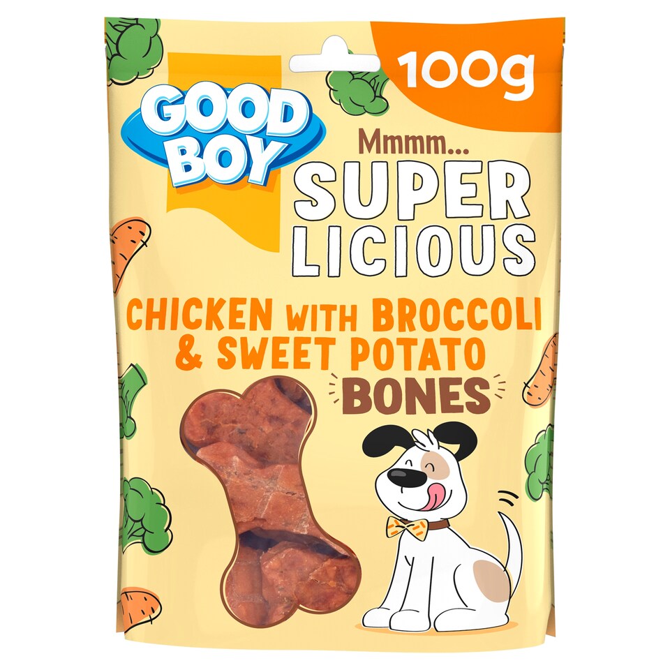 image 1 of Good Boy Dog Treats Chicken & Broccoli 100G