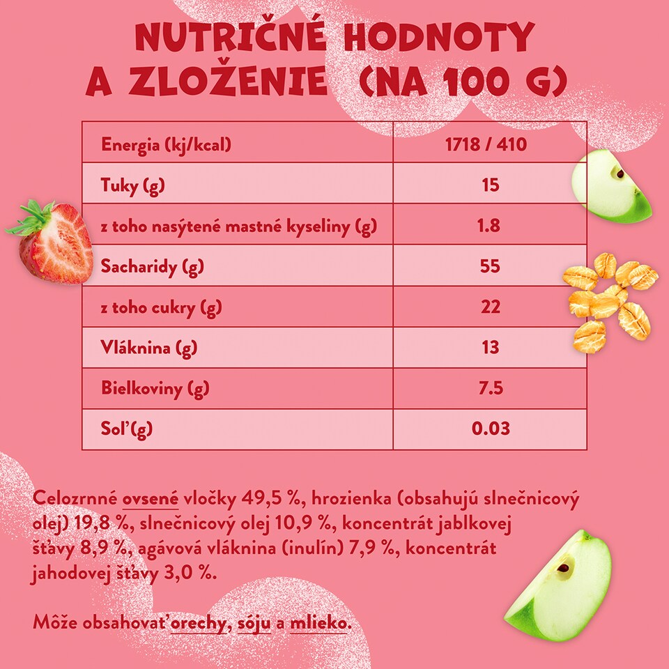 image 1 of Goodies Strawberry, Apple Oat Bars 6 x 23 g (138 g)