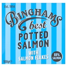Binghams Best Potted Salmon with Salmon Flakes 100g