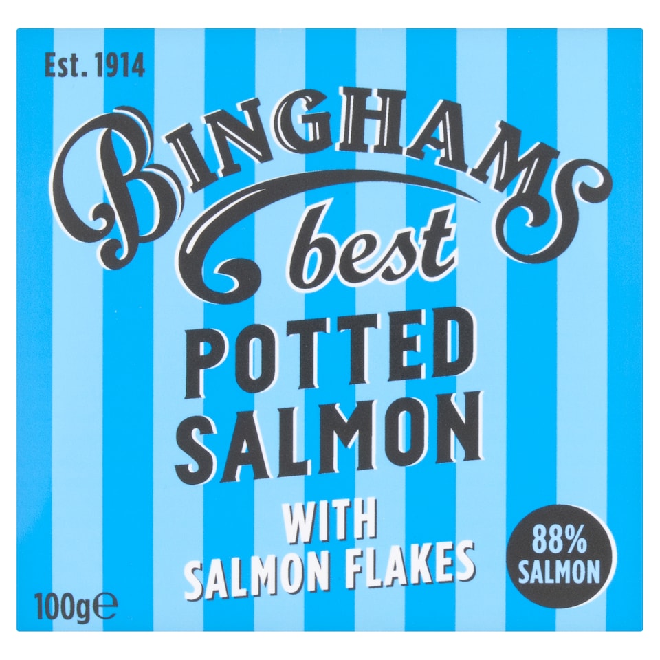 Binghams Best Potted Salmon with Salmon Flakes 100g