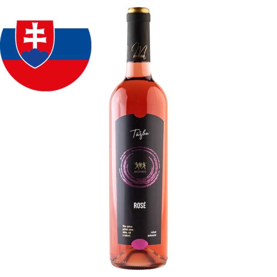 Movino Túžba Rosé víno ružové polosuché 0,75 l