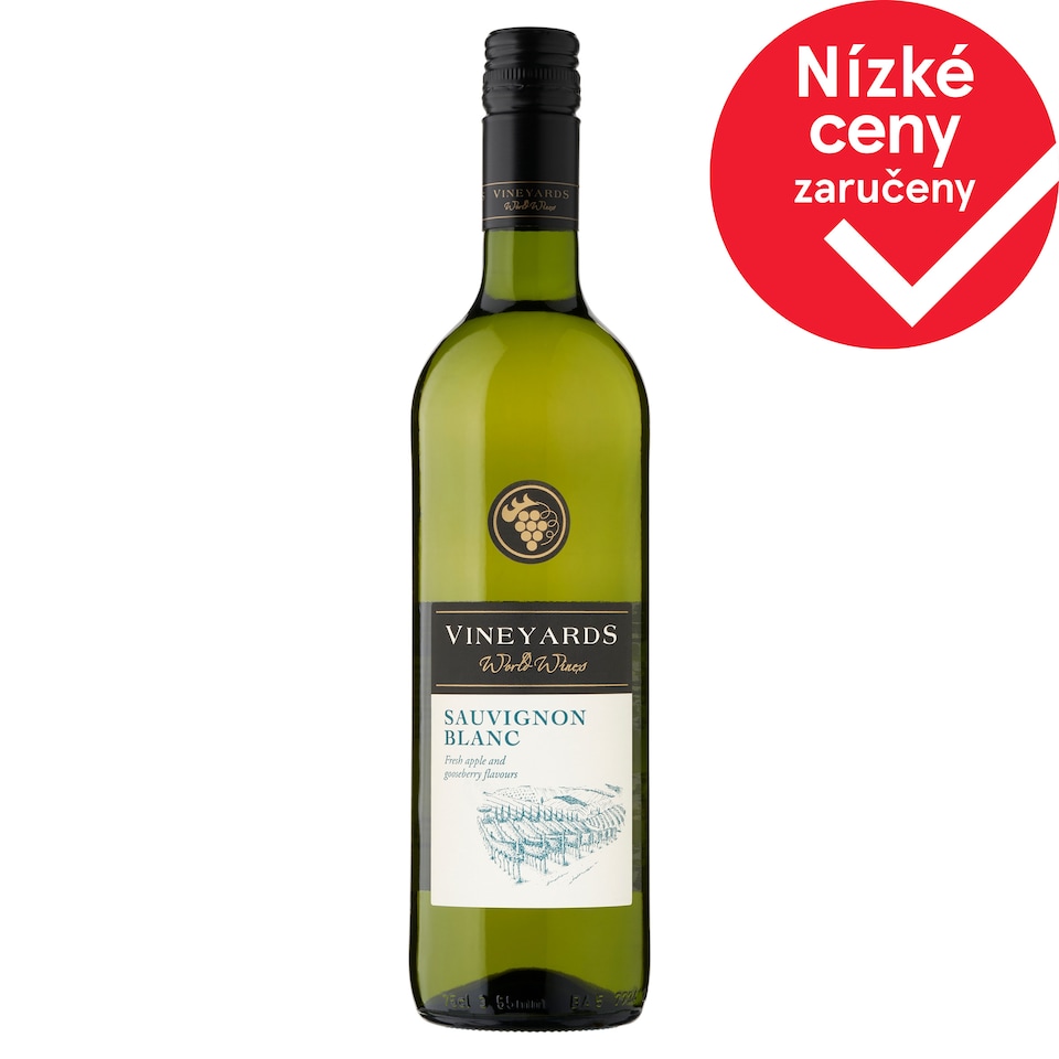 Vineyards World Wines Sauvignon blanc bílé víno polosuché 750ml