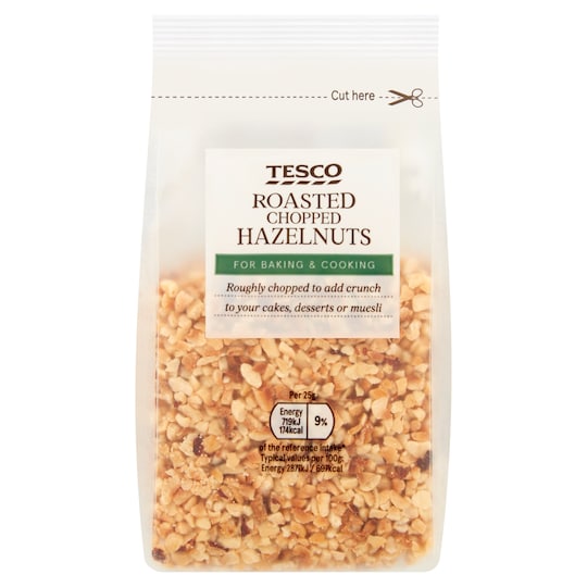 Tesco Roasted Chopped Hazelnuts 100G Tesco Groceries