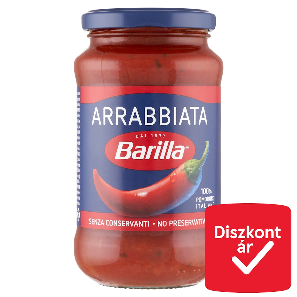 Barilla Arrabbiata paradicsomszósz csípőspaprikával 400 g