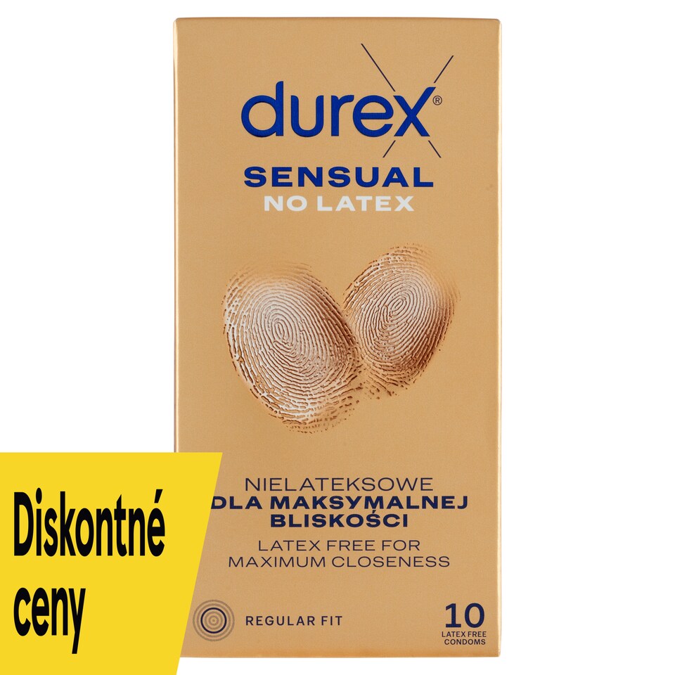 obrázok 1 z Durex Sensual No Latex prezervatívy 10 ks