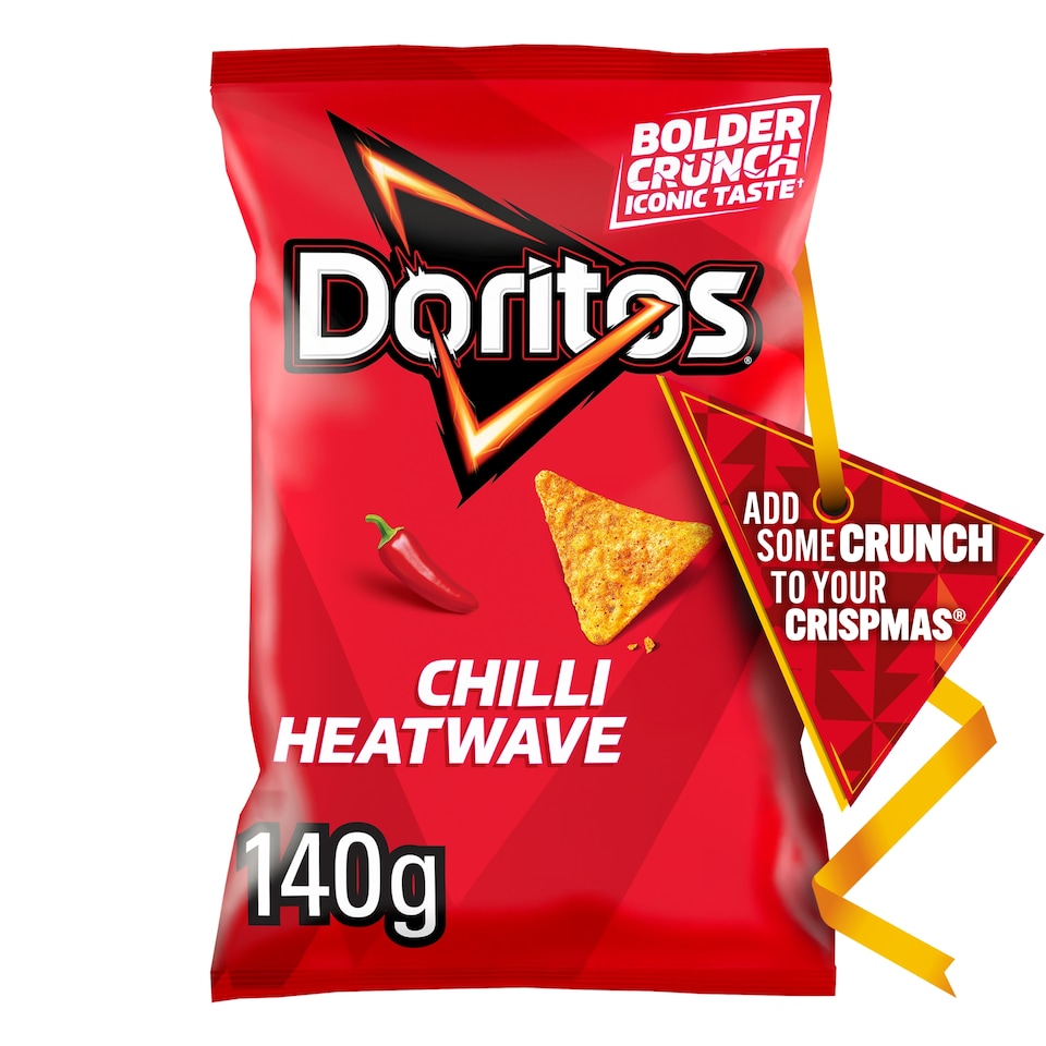 image 1 of Doritos Tortilla Chips Chili Heatwave Sharing Bag Crisps 140g